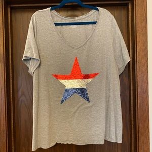 Lane Bryant sequins tee